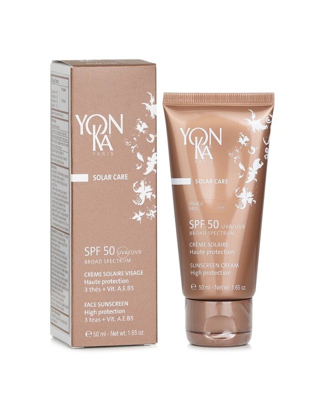 용카 용카 솔라 케어 썬 크림 SF50 U-VA/U-VB 50ml 착용컷