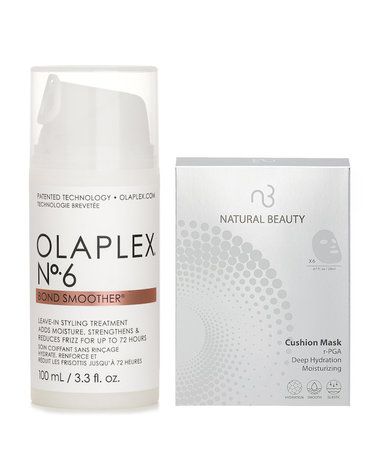 올라플렉스 올라플렉스 No. 6 본드 스무더 100ml X 내추럴 뷰티 rPGA 딥 하이드레이션 모이스처라이징 쿠션 마스크 유통기한: 2026년 1월 6x
