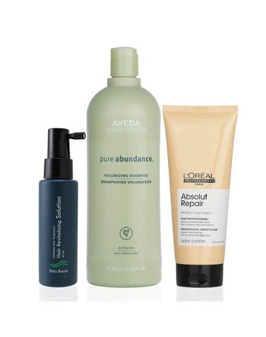 펠로 바움 펠로 바움 헤어 리바이탈라이징 솔루션 60ml + 아베다 볼류마이징 샴푸 1000ml + 로레알 리서페이싱 컨디셔너 200ml 3pcs