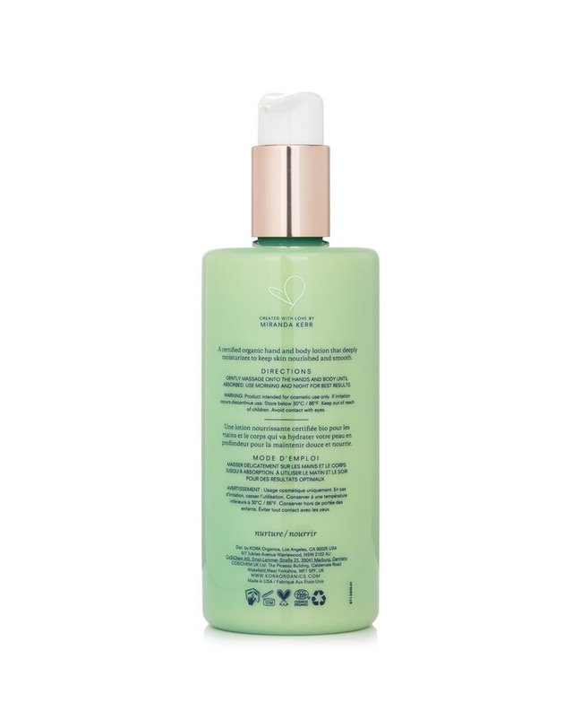 코라 오가닉스 코라 오가닉스 너리싱 핸드 앤 바디 로션 300ml 착용컷