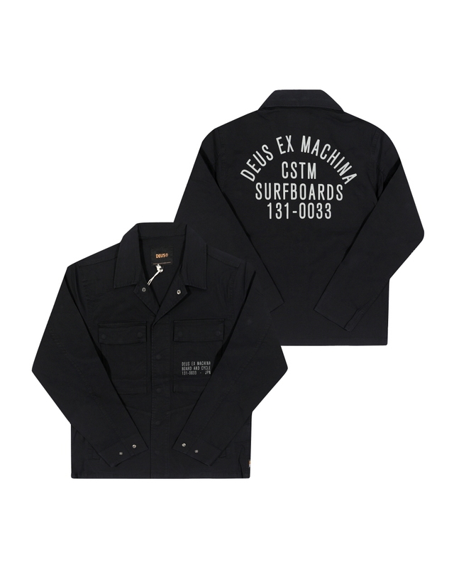 데우스 엑스 마키나 데우스엑스마키나 DMP255118 BLK (Tommy Poplin Surf) 토미 포플린 서프 오버 남성 셔츠 착용컷