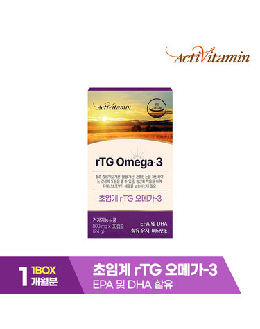 프리미엄 스페인 rTG오메가3 1BOX (30캡슐/1개월분)