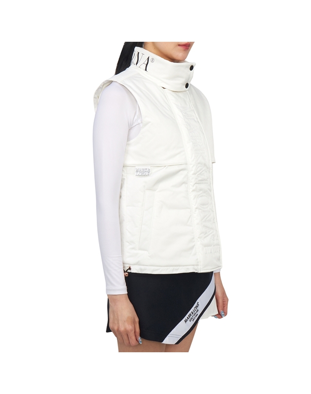 마크앤로나 마크앤로나 골프웨어 여성 패딩 조끼 MCW 4C AD51 WHITE 착용컷
