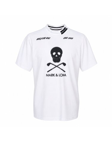 마크앤로나 골프웨어 남성 모크넥 반팔티셔츠 MLM 6A AA03 WHITE
