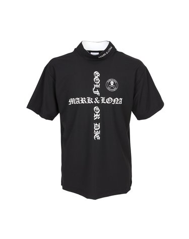 마크앤로나 골프웨어 남성 모크넥 반팔티셔츠 MLM 6A AA07 BLACK