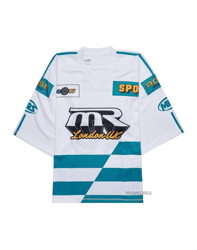 마틴로즈 [마틴로즈] SS25 남성 오버사이즈 티셔츠 129JT10000 WHITE 착용컷