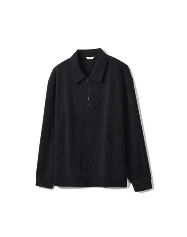 폴리혼방 하프집업 카라 티셔츠 그레이_OKA3T1TL101G1