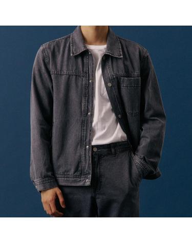 (SET-UP) 데님 자켓 그레이_OLA1JKUF101G1