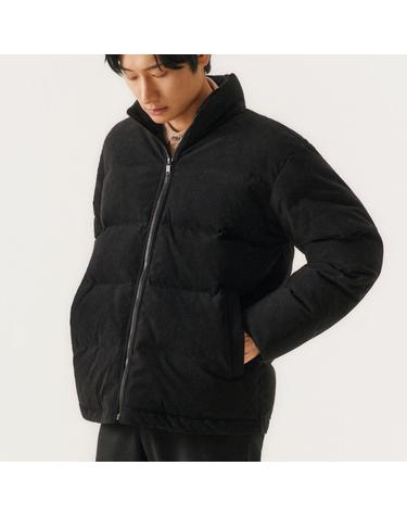 덕다운 투톤 숏 점퍼 블랙_OLW1JPFI120K1