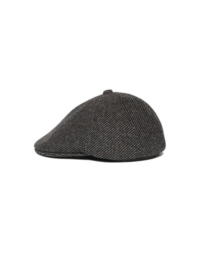 노티그 울 뉴스보이캡 브라운_OLF1ACCP103W1 착용컷