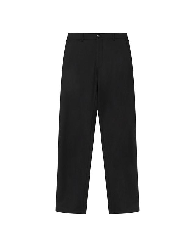 노티그 울 본딩 테일러드 슬랙스 블랙_OLW1PTLP105K1 착용컷