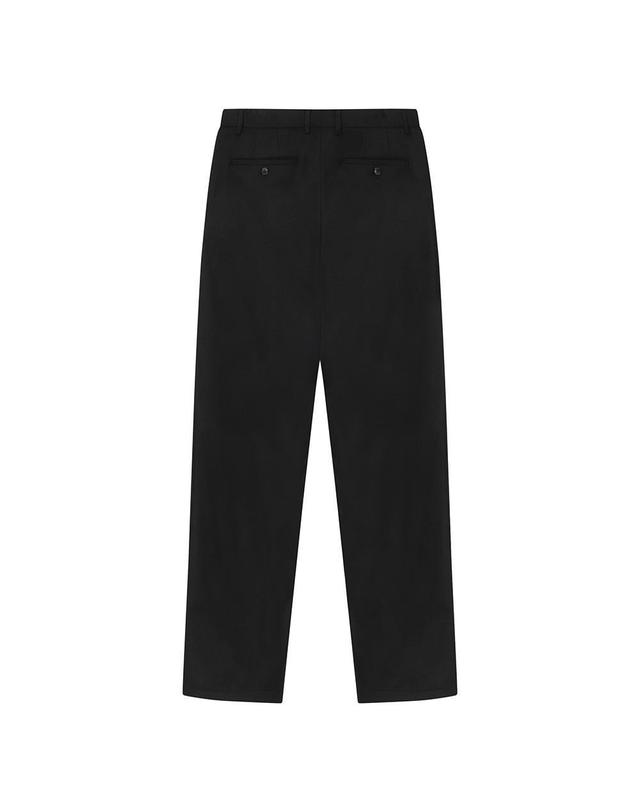 노티그 울 본딩 테일러드 슬랙스 블랙_OLW1PTLP105K1 착용컷