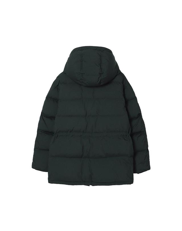 노티그 중기장 후드 덕다운 점퍼 카키_OLW1JPFI121KK 착용컷