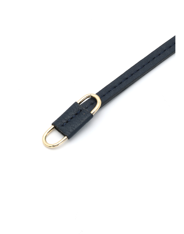히비스커스 블룸 스트링 레더 벨트 String Leather Thin Belt_2 colors 블랙 착용컷