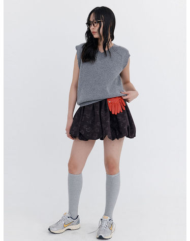 Damage Knit Vest_Grey