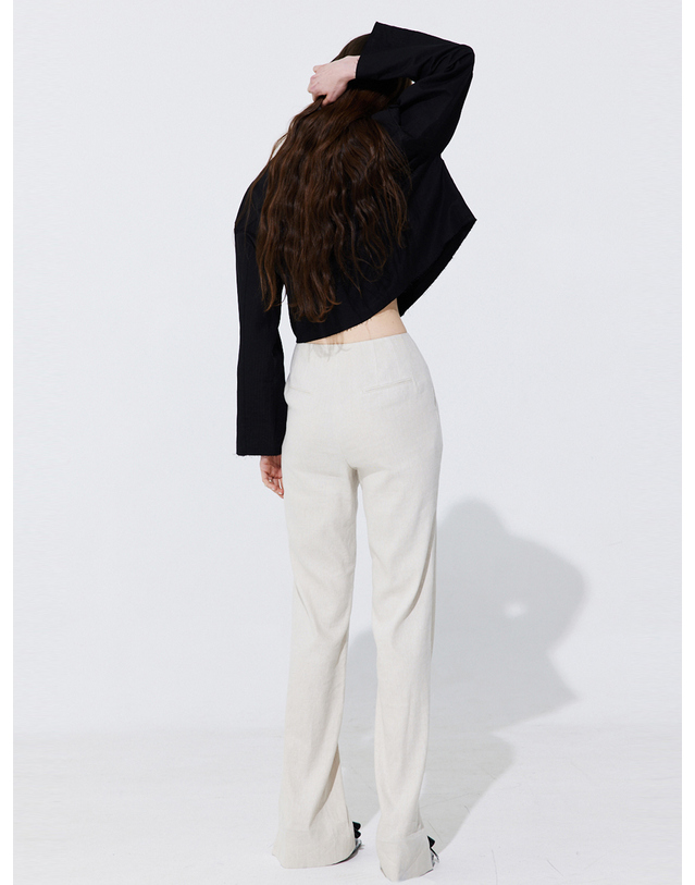 분더캄머 Raw-cut Cotton Jumper_Black 착용컷