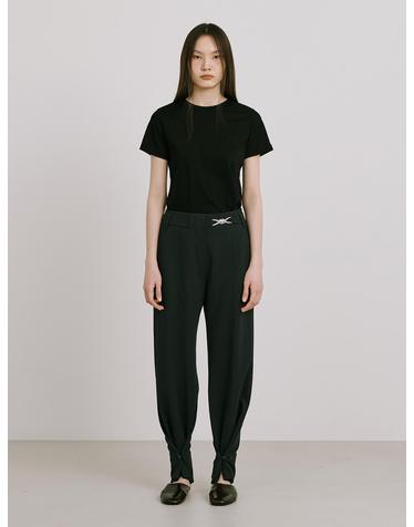 Bijou Embellishment Tunnel Pants_Dark Navy