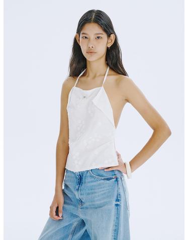 분더캄머 Square layered top_White