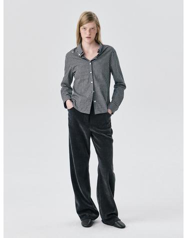 Corduroy Straight Pants_Dark Grey