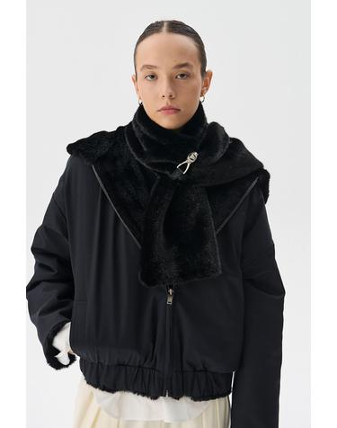  Mink fur Muffler_Black(밍크 퍼 머플러_블랙)