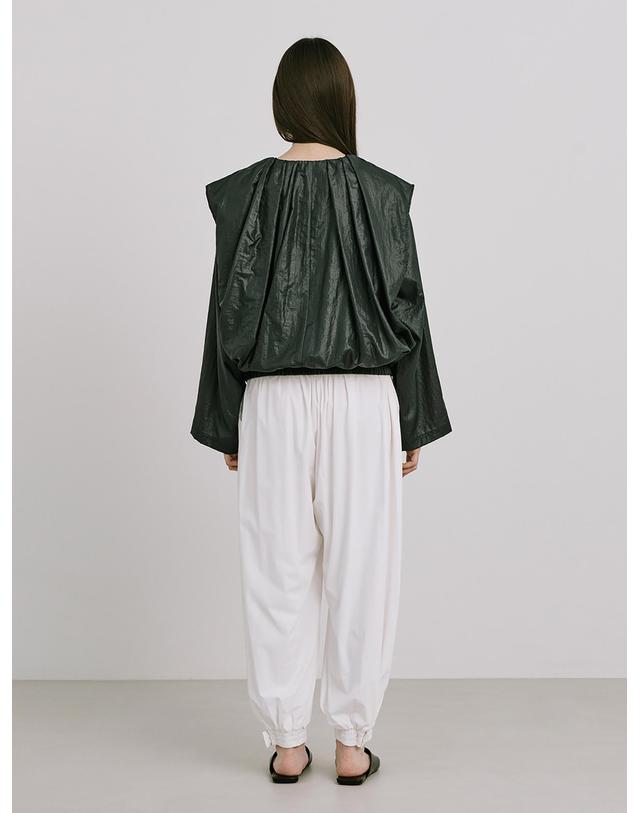 분더캄머 Shirred Moon Jar Jumper_Black 착용컷