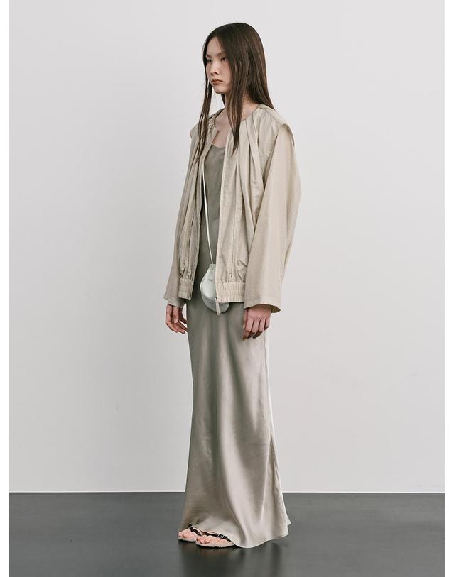분더캄머 Shirred Moon Jar Jumper_Beige 착용컷