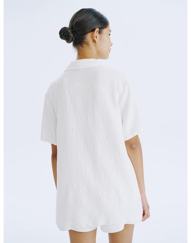 분더캄머 SWAN half shirt_White 착용컷