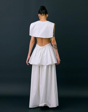 Sailor Collar Layered Top_White