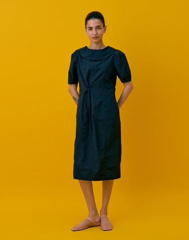 Puff sleeve dress_Dark Navy