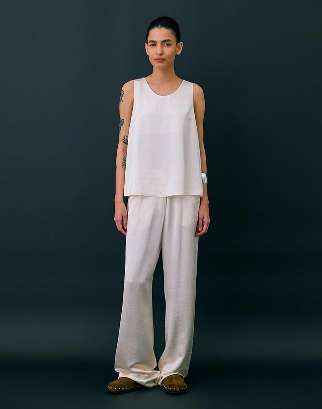 분더캄머 Layered Sleeveless Top_Cream 착용컷