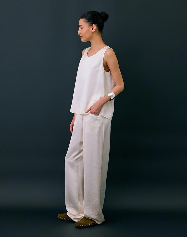 분더캄머 Layered Sleeveless Top_Cream 착용컷