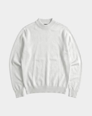 [birbante] 울 블렌드 모크넥 니트
