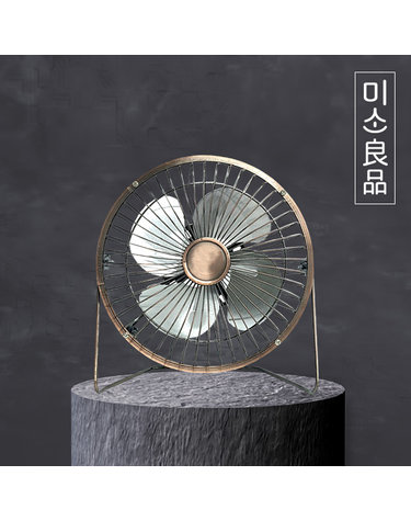 [소음0%] 미소양품 북유럽 엔틱 사무실 탁상 미니 선풍기