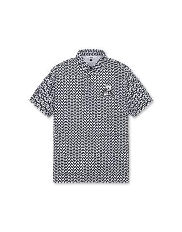 [WAAC] [Exclusive] Men Arrow Pattern SS Polo_WMTCM25906BKX