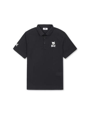 [WAAC] [Exclusive] Men PLAYERS EDITION Emblem SS Mesh Polo_WMTCM25904BKX