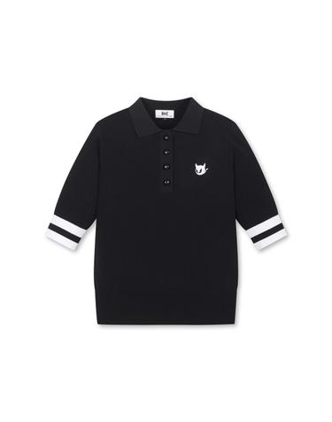 [WAAC] [Exclusive] Women Essntial SS Knit Polo_WWWAM25902BKX