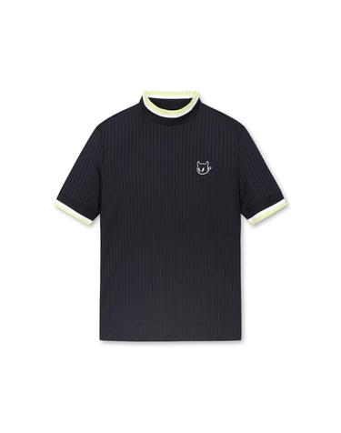 [WAAC] Women Cool Ribbed SS Mockneck Top_WWTCM25206BKX