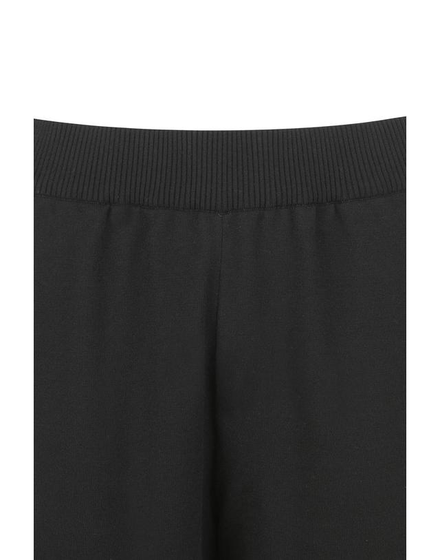 왁 [WAAC] WAAC THE ORIGINAL Women Long Rib Knit Jogger Pants_WWWAS25133BKX 착용컷