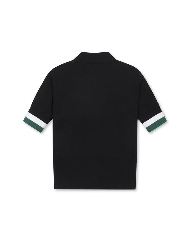 왁 [WAAC] WTO Women WAACKY Knit Polo_WWWAM25230BKX 착용컷
