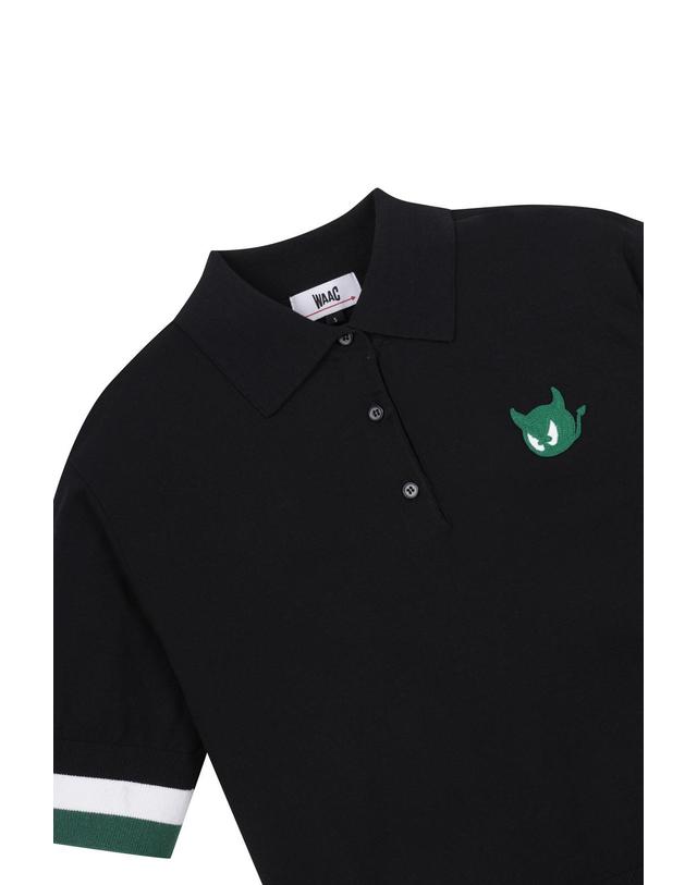왁 [WAAC] WTO Women WAACKY Knit Polo_WWWAM25230BKX 착용컷