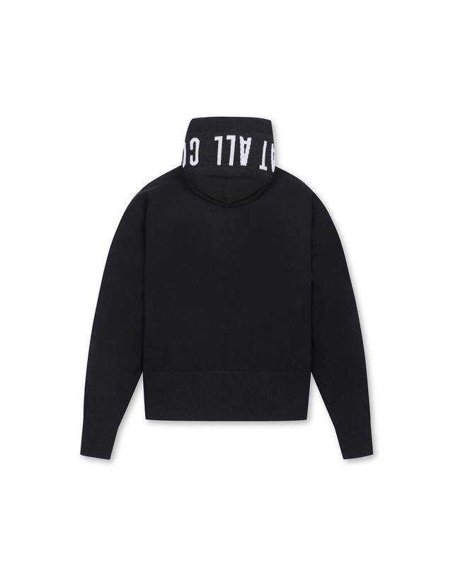 왁 [WAAC] Women WAAC THE ORIGINAL Hoodie Full-zip Sweater_WWWAS25132BKX 착용컷