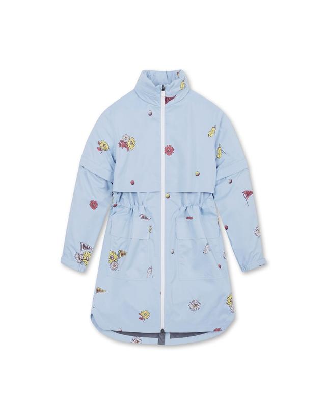 왁 [WAAC] Women Floral Printed Rain-Coat_WWUAS25102LBX 착용컷