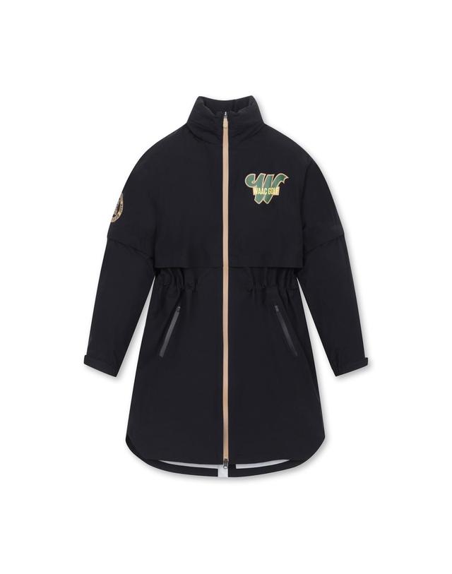왁 [WAAC] Women Floral Printed Rain-Coat_WWUAS25102BKX 착용컷