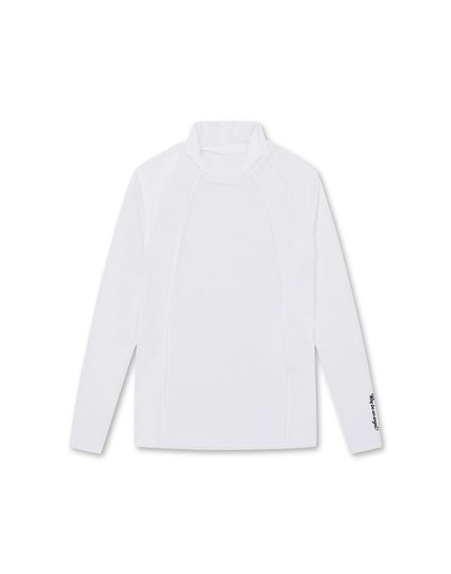 왁 [WAAC] Women Sun Shield Silky Base Layer (Highneck)_WWTBM25204WHX 착용컷