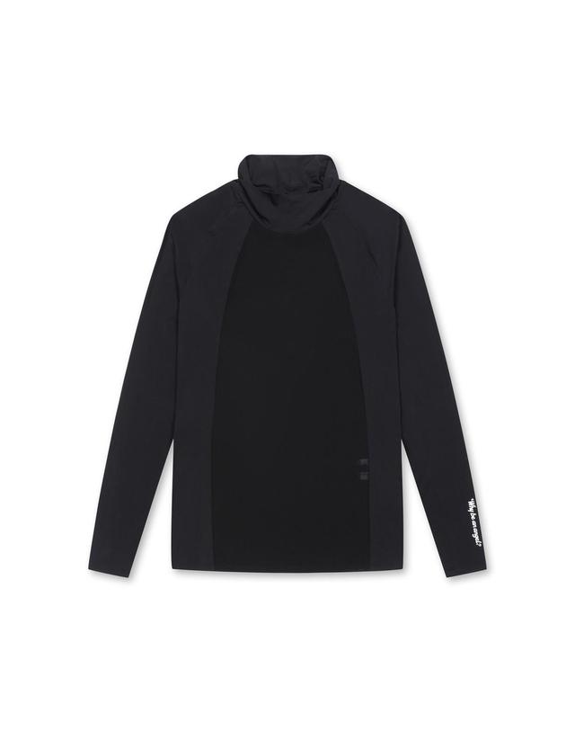 왁 [WAAC] Women Sun Shield Silky Base Layer (Highneck)_WWTBM25204BKX 착용컷