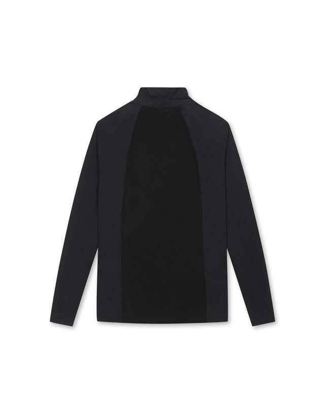 왁 [WAAC] Women Sun Shield Silky Base Layer (Highneck)_WWTBM25204BKX 착용컷