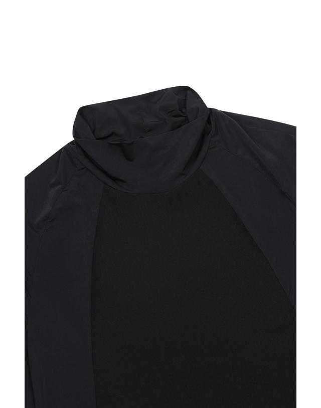 왁 [WAAC] Women Sun Shield Silky Base Layer (Highneck)_WWTBM25204BKX 착용컷