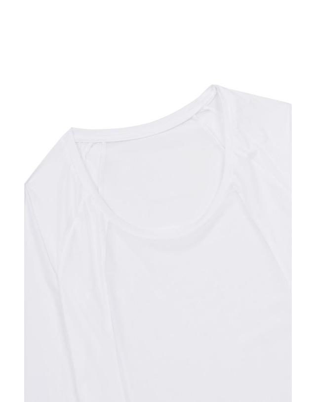 왁 [WAAC] Women Sun Shield Silky Base Layer (Crewneck)_WWTBM25203WHX 착용컷