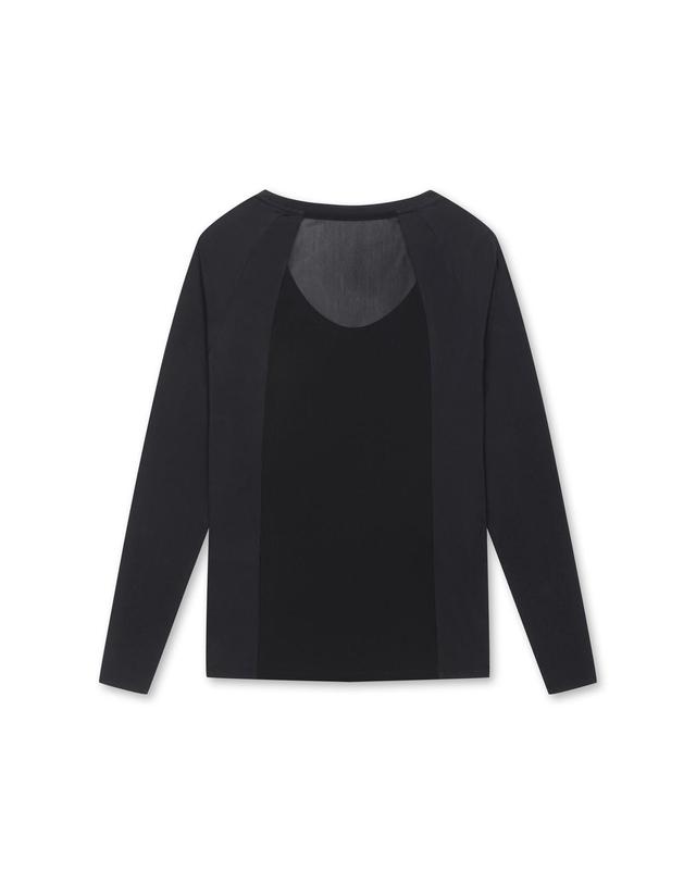 왁 [WAAC] Women Sun Shield Silky Base Layer (Crewneck)_WWTBM25203BKX 착용컷