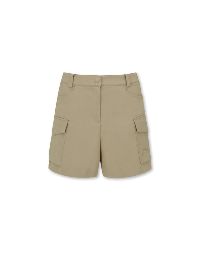왁 [WAAC X JONES] Womens Cargo Shorts_WWPNM25270BEX 착용컷